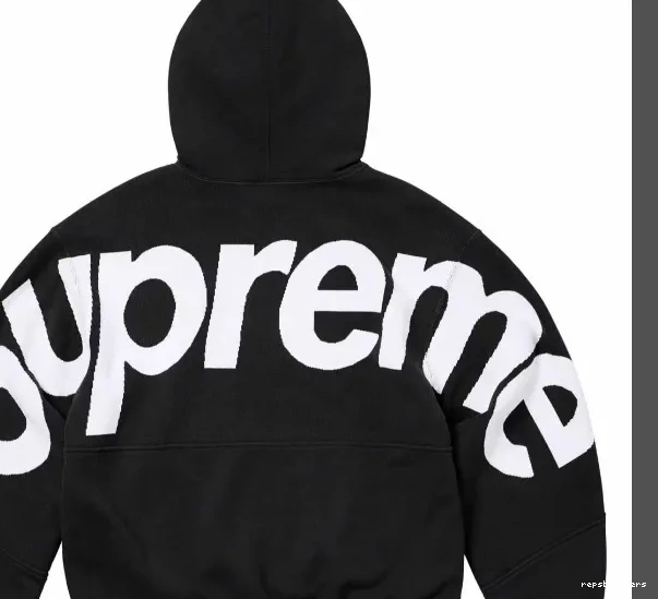 Grey SWEATSHIRT S HOODED M XL Big Hoodie L BIG JACQUARD Sweatshirt Black LOGO LOGO Back 0817